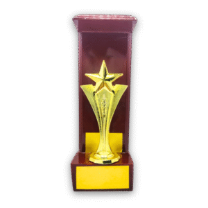 wooden trophy