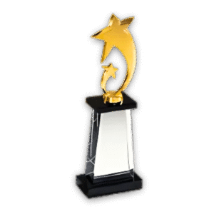 crystal trophy