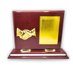 wooden trophy