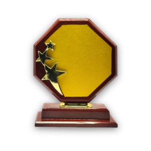 wooden trophy