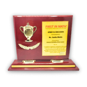 wooden trophy