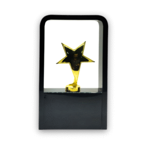 wooden trophy