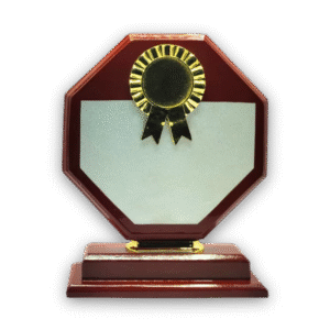 wooden trophy