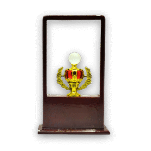 wooden trophy